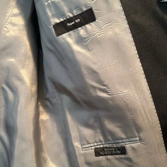 Hugo Boss Super 100 Suit (pants + jacket) charcoal grey, size 40 - Picture 4 of 7